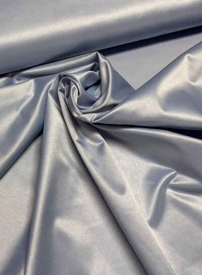 Madeline light blue - satin stretch cotton