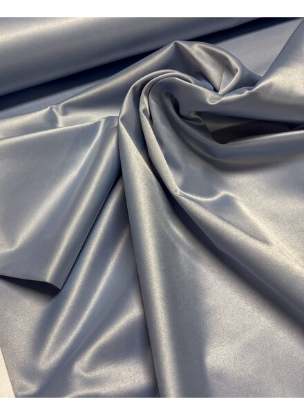 Madeline light blue - satin stretch cotton