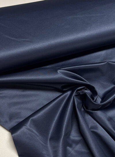 Madeline midnightblue - satin-finished stretch cotton
