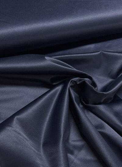 Madeline midnightblue - satin-finished stretch cotton