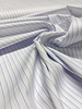 Madeline pine stripe - wit met blauw streepje hemdenkatoen