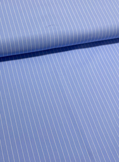 Madeline pine stripe - blauwe hemdenkatoen