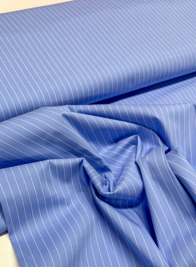 Madeline pine stripe - blauwe hemdenkatoen