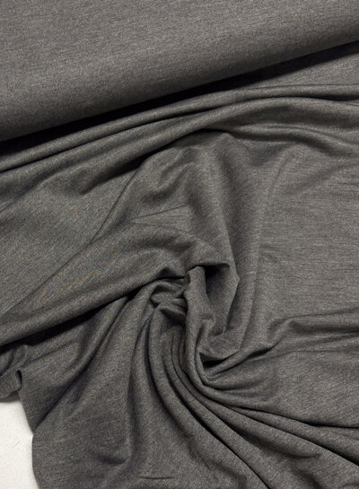 Madeline grey melange - organic bamboo jersey - very supple and soft