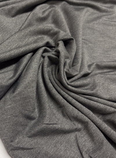 Madeline grey melange - organic bamboo jersey - very supple and soft