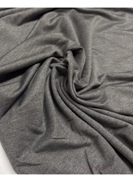 Madeline grey melange - organic bamboo jersey - very supple and soft