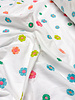 Madeline beautiful embroidery with colorful flowers - poplin cotton voile