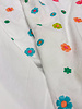 Madeline beautiful embroidery with colorful flowers - poplin cotton voile