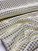 Madeline pied de poule - woven jacquard with lurex - warm gold