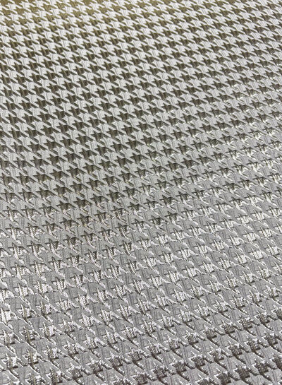 Madeline pied de poule - woven jacquard with lurex - warm gold