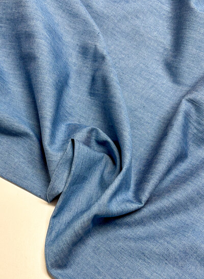 True Denim by M. denim chambray - Mid Wash Denim - 4.5oz