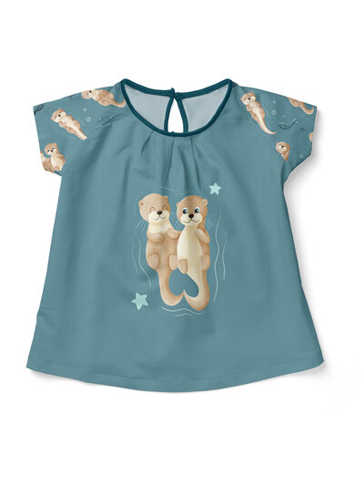 Madeline Splish Splash - tricot paneel 52cm