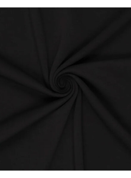 Madeline black cotton Interlock jersey - nice sturdy quality