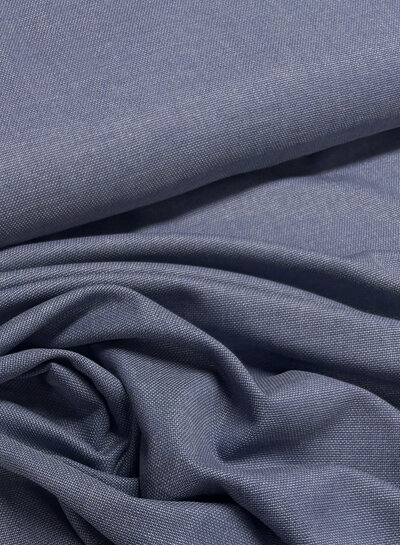 melee blauw -  geweven bamboe - gerecycleerde, heel soepelvallende stof en geen kreuk