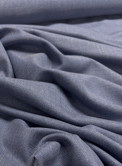 melee blue - woven bamboo - recycled, very soft fabric and no wrinkles