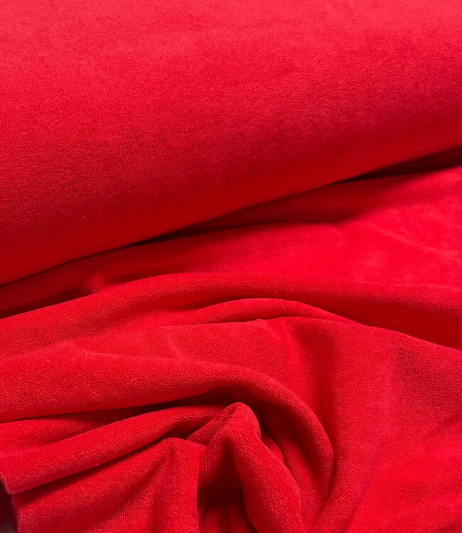 rood - spons / rekbare badstof