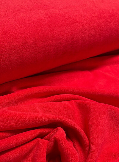 rood - spons / rekbare badstof