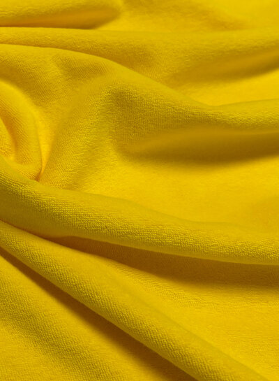 yellow sponge - stretchy terry cloth