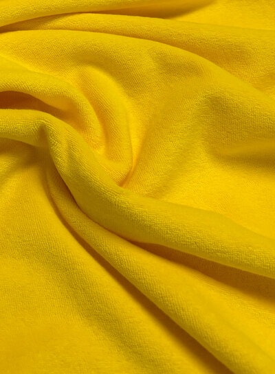 yellow sponge - stretchy terry cloth