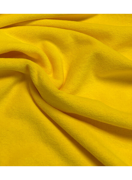 yellow sponge - stretch terry cloth