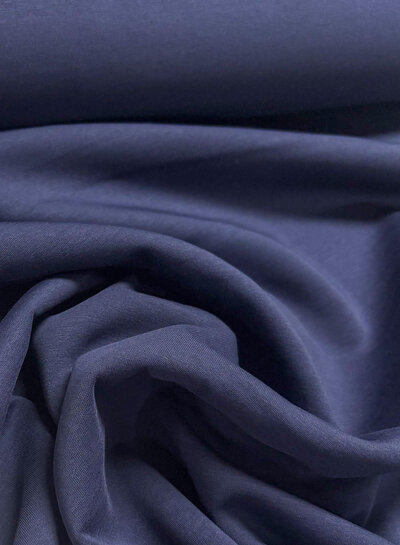 Madeline navy blue cotton Interlock jersey - beautiful, sturdy quality