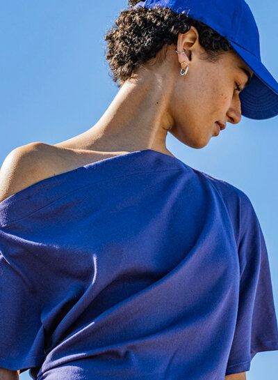 Fibremood Linnen viscose twill blend - marineblauw