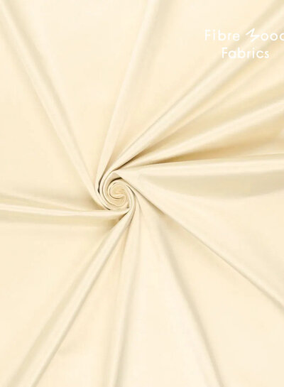 Fibremood gesatineerde stretchkatoen - heel licht geel - Luna / Vega