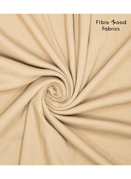 Fibremood boordstof ribbel - mocha mousse - Coco