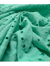 Madeline prachtige broderie optie geschulpte rand - pepermint