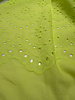 Madeline beautiful embroidery option scalloped edge - lime green