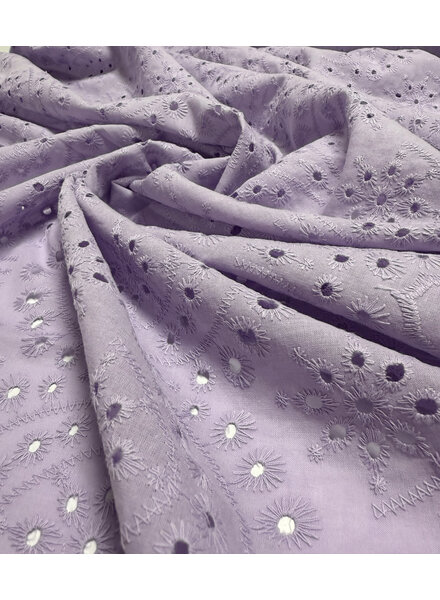 Madeline prachtige broderie optie geschulpte rand - lila