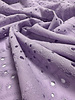 Madeline beautiful embroidery option scalloped edge - lilac