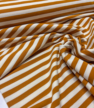 Madeline ochre / ecru striped - beautiful sturdy french terry