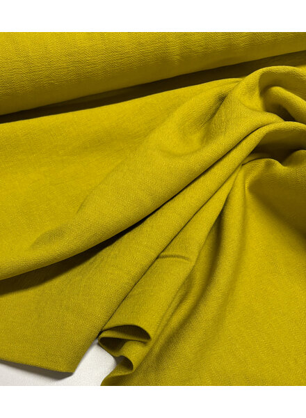 A la Ville mustard - beautiful woven linen look rayon
