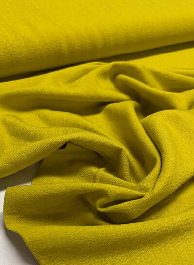 A la Ville mustard - beautiful woven linen look rayon