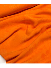A la Ville oranje structuur linnen viscose