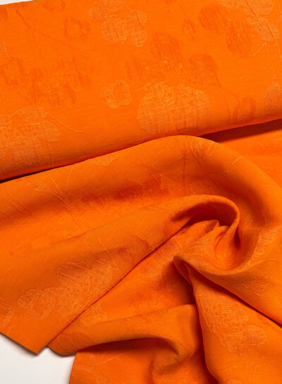 A la Ville orange structure linen viscose