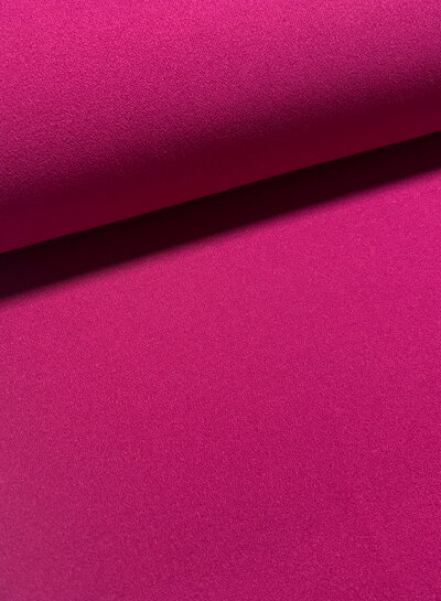 donker fuchsia - scuba crepe