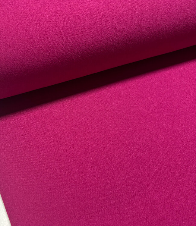 donker fuchsia - scuba crepe