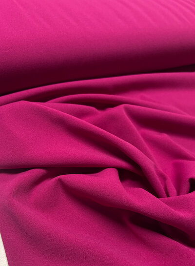 donker fuchsia - scuba crepe