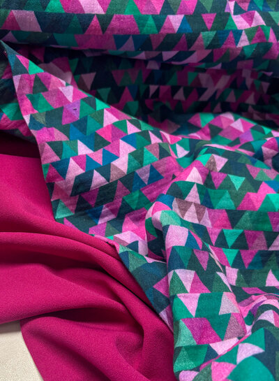 dark fuchsia - scuba crepe