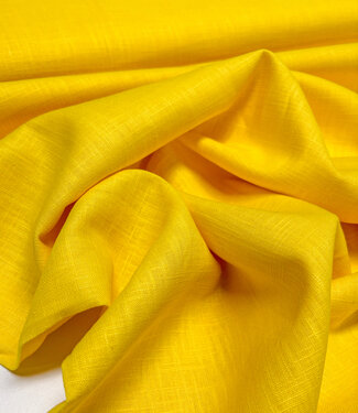 Madeline yellow - linen cotton blend