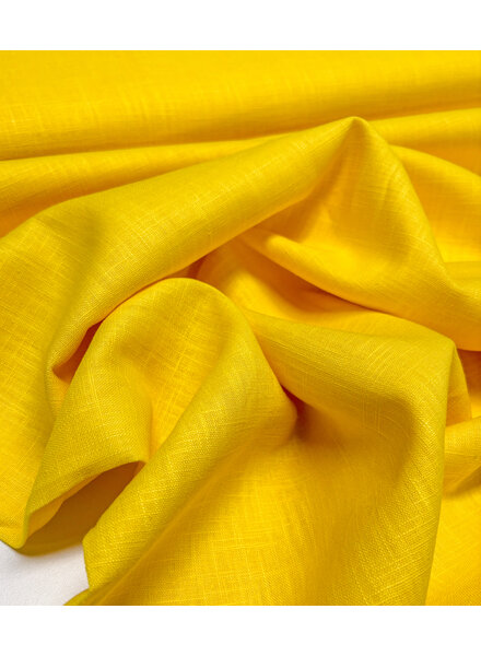 Madeline geel - linnen katoen blend