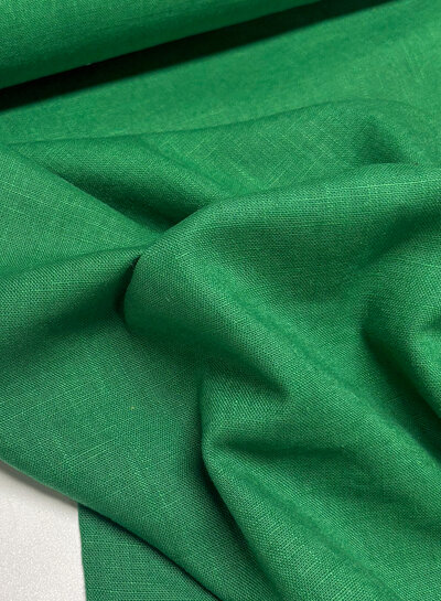 Madeline green - linen cotton blend