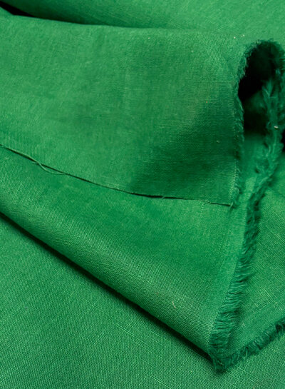 Madeline green - linen cotton blend