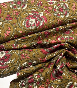 Madeline batik cotton voile - desert bloom