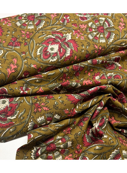 Madeline batik cotton voile - desert bloom