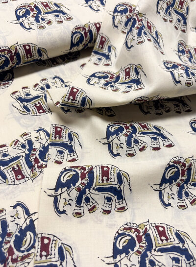 Madeline batik katoen voile -Elephant walk