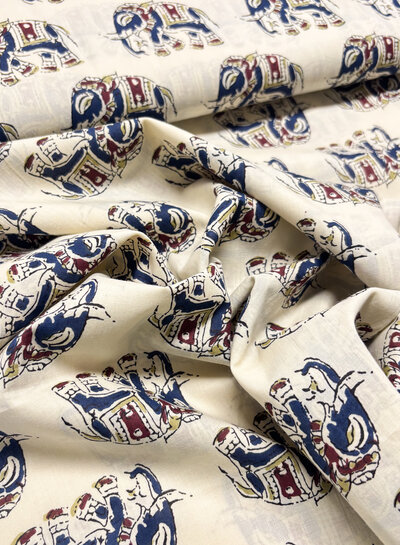 Madeline batik katoen voile -Elephant walk