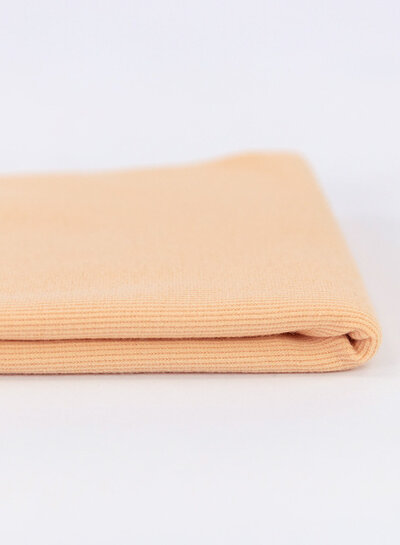 See You at Six Border fabric - Peach cream